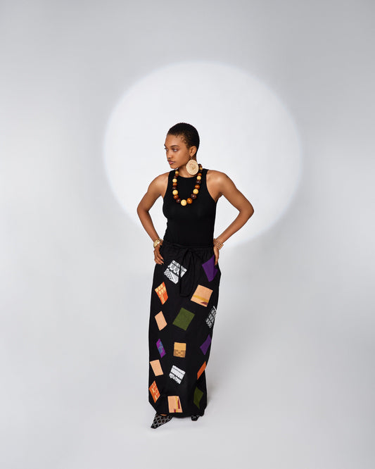 The Tola Patchwork Skirt - Hertunba