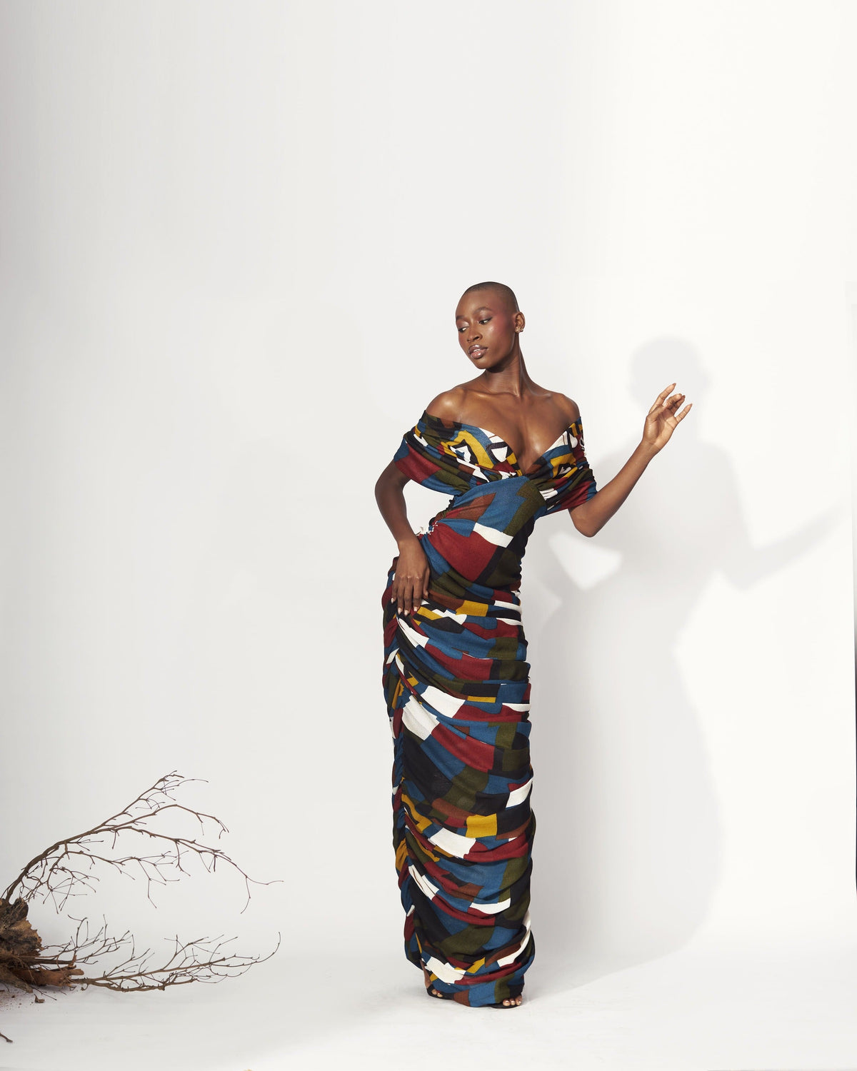 Adesua Geometric Dress - Hertunba