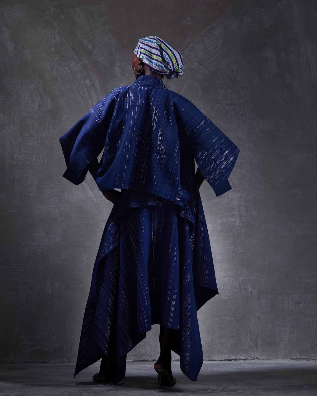 Ure 3 piece Set in Navy Hertunba